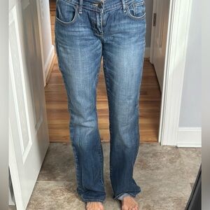 Abercrombie & Fitch Women's Classic Blue Boot Cut Jeans